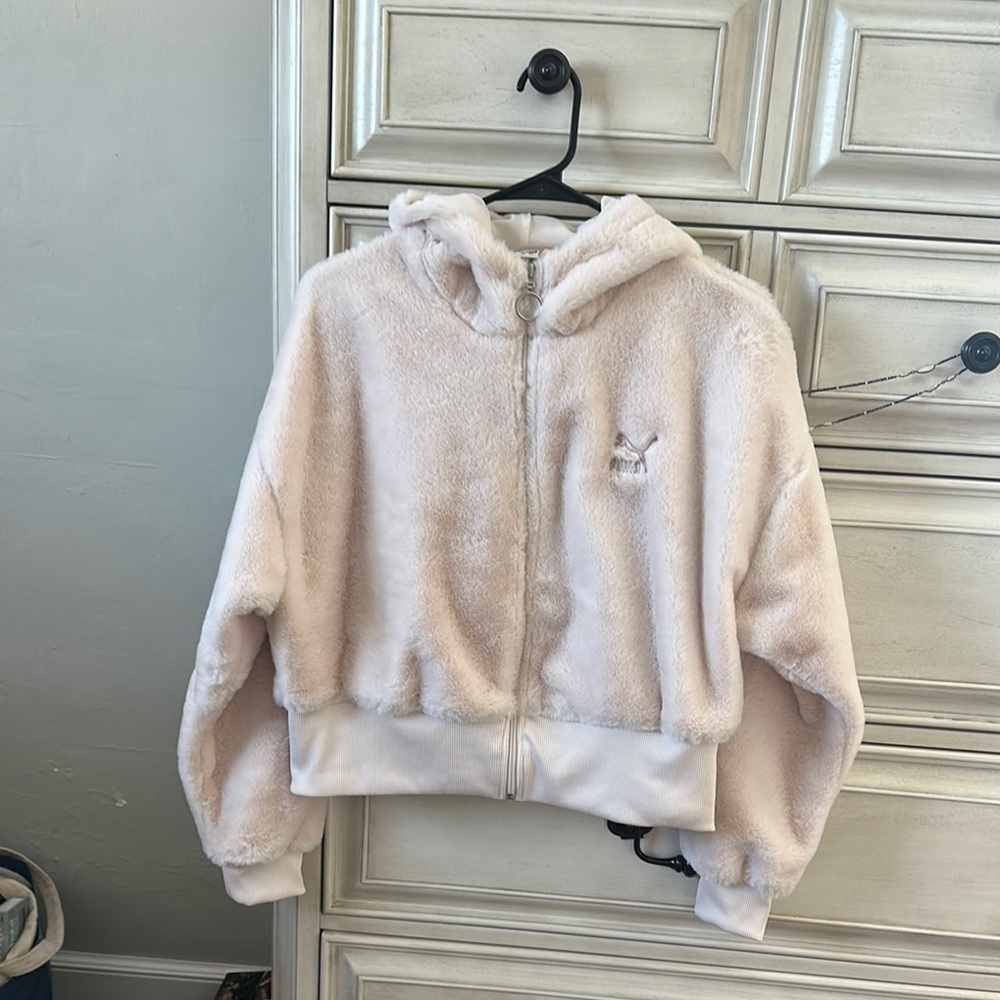 Puma Cream Fleece Hoodie